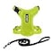 Best Pet Supplies Voyager EscapeProof Stepin Lock Cat Harness 5ft NeopreneHandle Leash Set AllWeather Mesh with Reflective Stitching for Small to Large Cats by Lime Green XXS