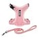 Best Pet Supplies Voyager EscapeProof Stepin Lock Cat Harness 5ft NeopreneHandle Leash Set AllWeather Mesh with Reflective Stitching for Small to Large Cats by Pink XXS