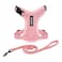 Best Pet Supplies Voyager EscapeProof Stepin Lock Cat Harness 5ft NeopreneHandle Leash Set AllWeather Mesh with Reflective Stitching for Small to Large Cats by Pink XXS