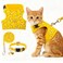 BINGPET Cat Harness with Leash and Collar for Walking Escape Proof with 59 Inches Leash Adjustable Soft Vest Harnesses for Medium Large Cats Bee