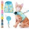 BINGPET Cat Harness and Leash Set Escape Proof Fashionable Adjustable Mesh Harness for Walking Soft Cute Breathable Easy Control Cat Vest for Kitten Puppy Small Medium Large Cats