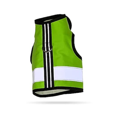 Kitty Holster Reflective Cat Harness HighVisibility Cat Harness for Travel Day and Night Walking Soft Cotton Cat Accessories Breathable Secure Washable Made in USA Loud Lime XL