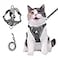 Wanheart cat Chest Harness and Leash AntiEscape Adjustable Soft mesh cat Leash and Chest Harness Set for All Types of Cats cat Vests Grey 6699lb