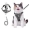 Wanheart cat Chest Harness and Leash AntiEscape Adjustable Soft mesh cat Leash and Chest Harness Set for All Types of Cats cat Vests Grey 6699lb