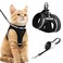 rabbitgoo Cat Harness and Leash Stepin Escape Proof Kitten Harness Set Soft Comfortable Cat Vest Easy to Wear and Adjust Reflective for Safe Outdoor Walking Black Medium