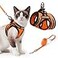 rabbitgoo Cat Harness and Leash Stepin Escape Proof Kitten Harness Set Soft Comfortable Cat Vest Easy to Wear and Adjust Reflective for Safe Outdoor Walking Light Orange Large