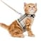 PUPTECK Soft Mesh Cat Vest Harness and Leash Set Puppy Padded Pet Harnesses Escape Proof for Cats Small Dogs Rabbits Bunny Plaid Beige M