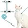 Bebudmedy Cat Harness and Leash Set Escape Proof Soft Nylon Adjustable Kitten Vest Harness for Walking Small Medium Large Cats Rainbow Pattern Medium