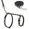 SCIROKKO Cat Harness and Leash Set Escape Proof Adjustable for Outdoor Walking with Safety Buckle for Small Animals Glow in The Dark