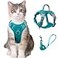 BARKBAY Cat Harness and Leash Set for Walking Escape Proof for Small Large cat Kitten Harness with ID tag Pocket BlueXXS