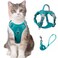 BARKBAY Cat Harness and Leash Set for Walking Escape Proof for Small Large cat Kitten Harness with ID tag Pocket BlueXXS