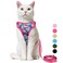 Supet Cat Harness and Leash Escape Proof for Walking Adjustable Cat Vest Harness and Leash Set for Large and Small Kittens Dogs