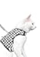 Yizhi Miaow Cat Harness and Leash for Walking Escape Proof Adjustable Cat Vest Harness Padded Stylish Cat Walking Jackets Black Plaid XSmall