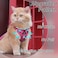 skmeditec Cat Harness and Leash Set Upgraded Escape Proof Adjustable Vest with Lead for Kitten Puppy Outdoor Walking Soft Breathable Mesh Jacket with Reflective Strips for Dark Night M Rose Pink