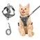 Wanheart cat Chest Harness and Leash AntiEscape Adjustable Soft mesh cat Leash and Chest Harness Set for All Types of Cats cat Vests Grey 3366lb