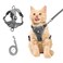 Wanheart cat Chest Harness and Leash AntiEscape Adjustable Soft mesh cat Leash and Chest Harness Set for All Types of Cats cat Vests Grey 3366lb
