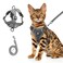Wanheart cat Chest Harness and Leash AntiEscape Adjustable Soft mesh cat Leash and Chest Harness Set for All Types of Cats cat Vests Grey 1102165lb