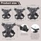 Wanheart cat Chest Harness and Leash AntiEscape Adjustable Soft mesh cat Leash and Chest Harness Set for All Types of Cats cat Vests Grey 1102165lb