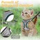 SALFSE Cat Harness and Leash for Walking Escape Proof Adjustable Kitten Vest Harness Reflective Soft Mesh Puppy Harness for Outdoor Comfort Fit Easy to Control Gray M