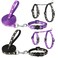 Guiqulai 2 Pack Cat Harness and Leash with Collar Set Escape Proof Cat Harness Adjustable Kitten Harness Glow in The Dark for Small Medium Cats