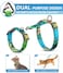 Halypet Cat Harness and Leash Set Escape Proof 3 in 1 Adjustable Lightweight Cat Harness Soft Comfortable Kitten Harness for Large Cats Safe Easy to Wear Hawaii Green Medium