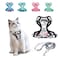 Halypet Cat Harness and Leash SetMAX Safety 4thGen Cute Escape Proof Vest Harness for GirlBoy Cat Walking Comfortable Adjustable Leash and Reflective Strips for Outdoor Kitten S Inky Meowy