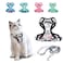 Halypet Cat Harness and Leash SetMAX Safety 4thGen Cute Escape Proof Vest Harness for GirlBoy Cat Walking Comfortable Adjustable Leash and Reflective Strips for Outdoor Kitten S Inky Meowy