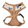 Puppia Spring and Summer Fashion OverTheHead Dog Harness BeigeMinmi Small