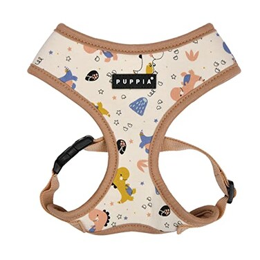 Puppia Spring and Summer Fashion OverTheHead Dog Harness BeigeMinmi Small