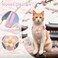 NCMAMA Cat Harness and Leash Set for Walking Escape Proof Adjustable Kitten Harness Breathable Mesh with Reflective Strips Harness with Flower for Kitty Puppy Bunny
