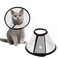 Depets Adjustable Recovery Pet Cone ECollar for Cats Puppy Rabbit Plastic Elizabeth Protective Collar Wound Healing Practical Neck Cover Neck Girth 81 in