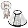 Depets Adjustable Recovery Pet Cone ECollar for Cats Kittens Rabbits Plastic Elizabeth Protective Collar Wound Healing Practical Neck Cover Neck Girth 61 in