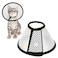 Depets Adjustable Recovery Pet Cone ECollar for Cats Kittens Rabbits Plastic Elizabeth Protective Collar Wound Healing Practical Neck Cover Neck Girth 61 in