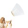 WishLotus Cat Cone Recovery Soft Comfortable Adjustable Elizabethan Collar AntiBiteLick ECollar for Small Medium Dog Rabbit M White