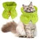 FACULX Cat Recovery Collar Soft Adjustable Cat Cone Alternative Lightweight Fasteners Collars for Cats Kittens Puppies After Stop Licking and Daily Use Green Neck 5598