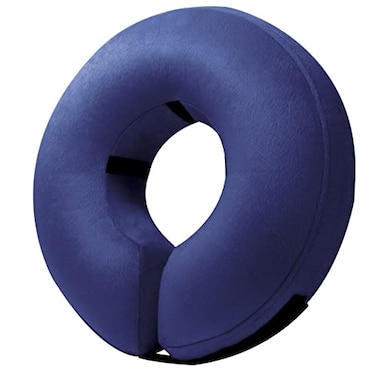 BENCMATE Inflatable Dog Cone Collar Alternative Soft Dog Cone for Small Medium Large Dogs and Cats Neck Recovery ECollar Donut Collar After Surgery Large Navy Blue