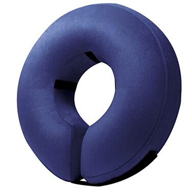 BENCMATE Inflatable Dog Cone Collar Alternative Soft Dog Cone for Small Medium Large Dogs and Cats Neck Recovery ECollar Donut Collar After Surgery XLarge Navy Blue