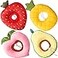 Weewooday 4 Pcs Adjustable Cat Cone Collar Soft Cat Recovery Collar Cute Kitten Fruits Shaped After Surgery Wound Elizabeth Padded Pet Neck Anti Bite Lick Dog Comfortable Smooth Texture