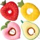 Weewooday 4 Pcs Adjustable Cat Cone Collar Soft Cat Recovery Collar Cute Kitten Fruits Shaped After Surgery Wound Elizabeth Padded Pet Neck Anti Bite Lick Dog Comfortable Smooth Texture