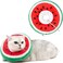 ANWA Adjustable Cat Cone Collar Soft Cute Cat Donut Collar After Surgery Kitten Recovery Cones to Stop Licking
