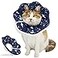 QIYADIN Soft Cat Cone Adjustable Recovery Collar After Surgery to Prevent Licking Wound Protective Cat Neck Cone Comfortable Pet Elizabethan Collar for Cats Kittens and Puppies M