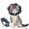 QIYADIN Soft Cat Cone Adjustable Recovery Collar After Surgery to Prevent Licking Wound Protective Cat Neck Cone Comfortable Pet Elizabethan Collar for Cats Kittens and Puppies XS