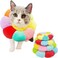 KUDES Cat Small Dog Recovery Collar Cute Neck Cone After Surgery Adjustable Pet E Collar Wound Healing Protective Cone Surgery Recovery Elizabethan Collars for Small Pet XSWithin 3lb