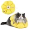 H HIDREAM HiDREAM Cat Cone CollarCute Waterproof Elizabethan e Collar for CatsAntiBite Lick Wound Healing Safety Cat Recovery CollarYellow Flower AllSeason Style