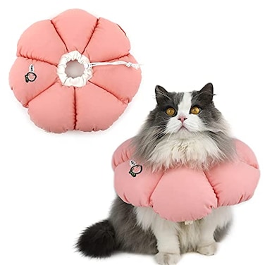 H HIDREAM HiDREAM Cat Cone CollarCute Waterproof Elizabethan e Collar for CatsAntiBite Lick Wound Healing Safety Cat Recovery CollarAllSeason Style