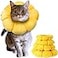 KUDES Cat Small Dog Recovery Collar Cute Sunflower Neck Cone After Surgery Adjustable Pet E Collar Wound Healing Protective Cone Surgery Recovery Elizabethan Collars for Small Pets