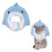 Friusate Cat Recovery Collar Soft Adjustable Breathable Lightweight Cat Cone to Stop Licking After Surgery