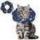 ComSaf Cat Cone Collar Soft Protective Adjustable Cat Cones to Stop Licking After Surgery Comfortable Lightweight Elizabethan Collar for Kitten Prevent from Licking Wounds Not Block Vision