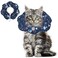 ComSaf Cat Cone Collar Soft Protective Adjustable Cat Cones to Stop Licking After Surgery Comfortable Lightweight Elizabethan Collar for Kitten Prevent from Licking Wounds Not Block Vision