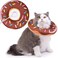 Hpetppy Cat Cone Collar Soft Cat Recovery Collar for Wound Healing Cute Donut Adjustable Kittens Cones to Stop Licking Comfortable Lightweight Neck Elizabethan Collars for Cats Kittens After Surgery